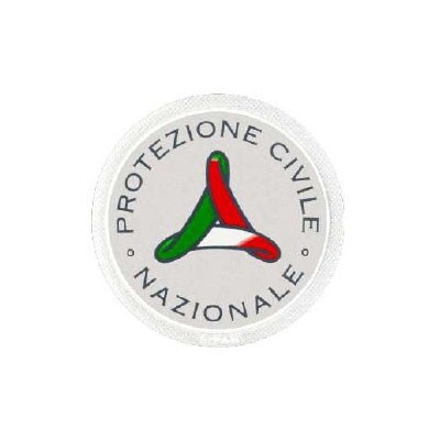 Round National Civil Protection logo, 7 cm