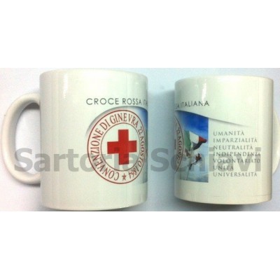 Red Cross-7 principles mug